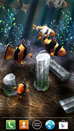 Download Free Android Wallpaper My 3D Fish II - 2223 