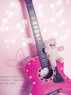 Download Free Mobile Phone Wallpaper Lovely Guitar - 2525 