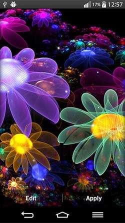 Download Free Android Wallpaper Glowing Flowers - 4019 