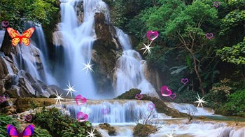 Android Wallpaper Waterfall 3D